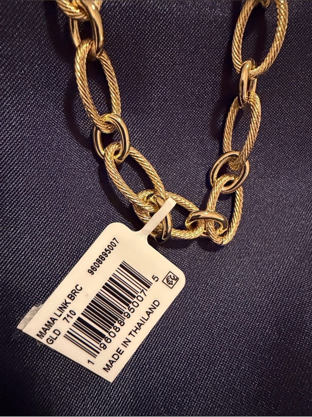 NWT Kendra Scott “Mama” Gold Link and Chain Bracelet 7” - Picture 3 of 4